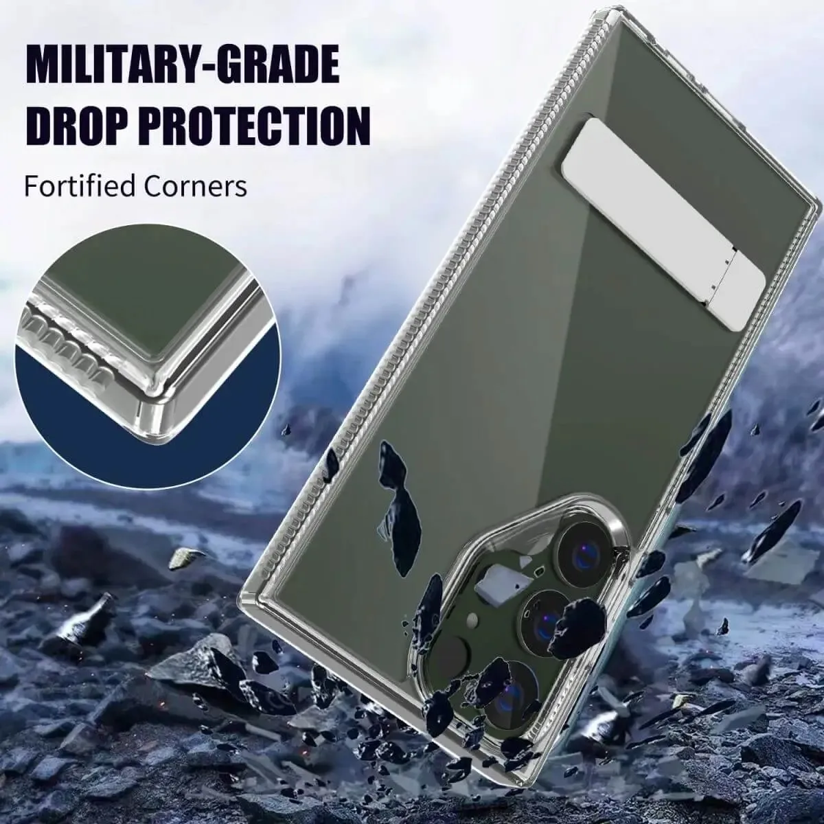 Samsung S23 Crystal Stand Case