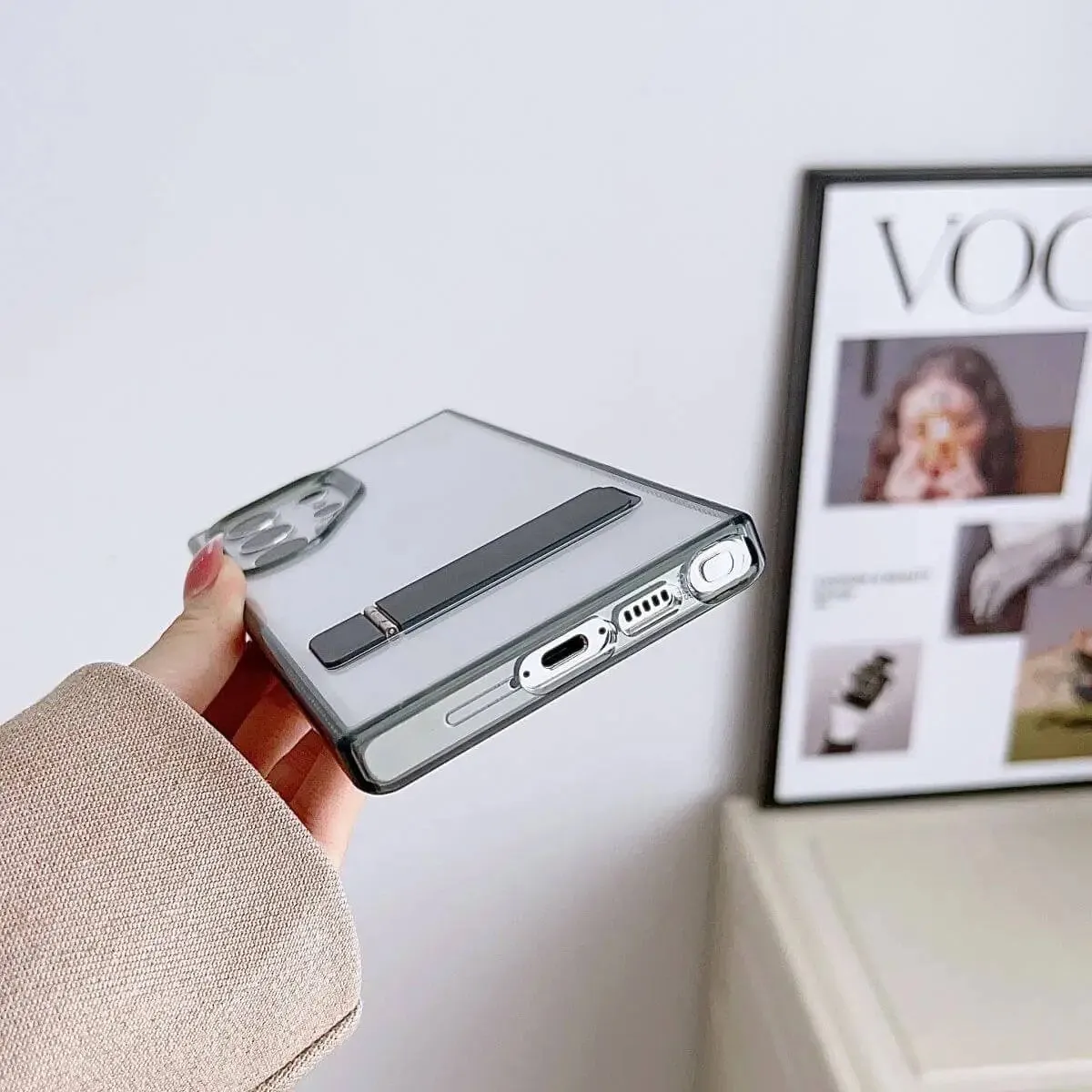 Samsung S23 Crystal Stand Case