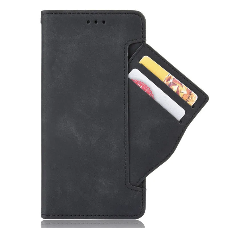 Shockproof wallet leather case with bracket for Red MiNote 9s/Note 9 Pro/Note 9 Pro Maxmobile phone case Black