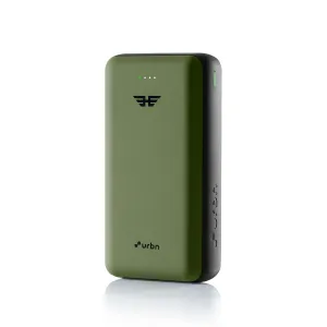 URBN 27000 mAh 22.5W Super Fast Charging Compact Power Bank with Quick Charge & Power Delivery, Type C Input/Output, Made in India, Type C Cable Included (Camo)