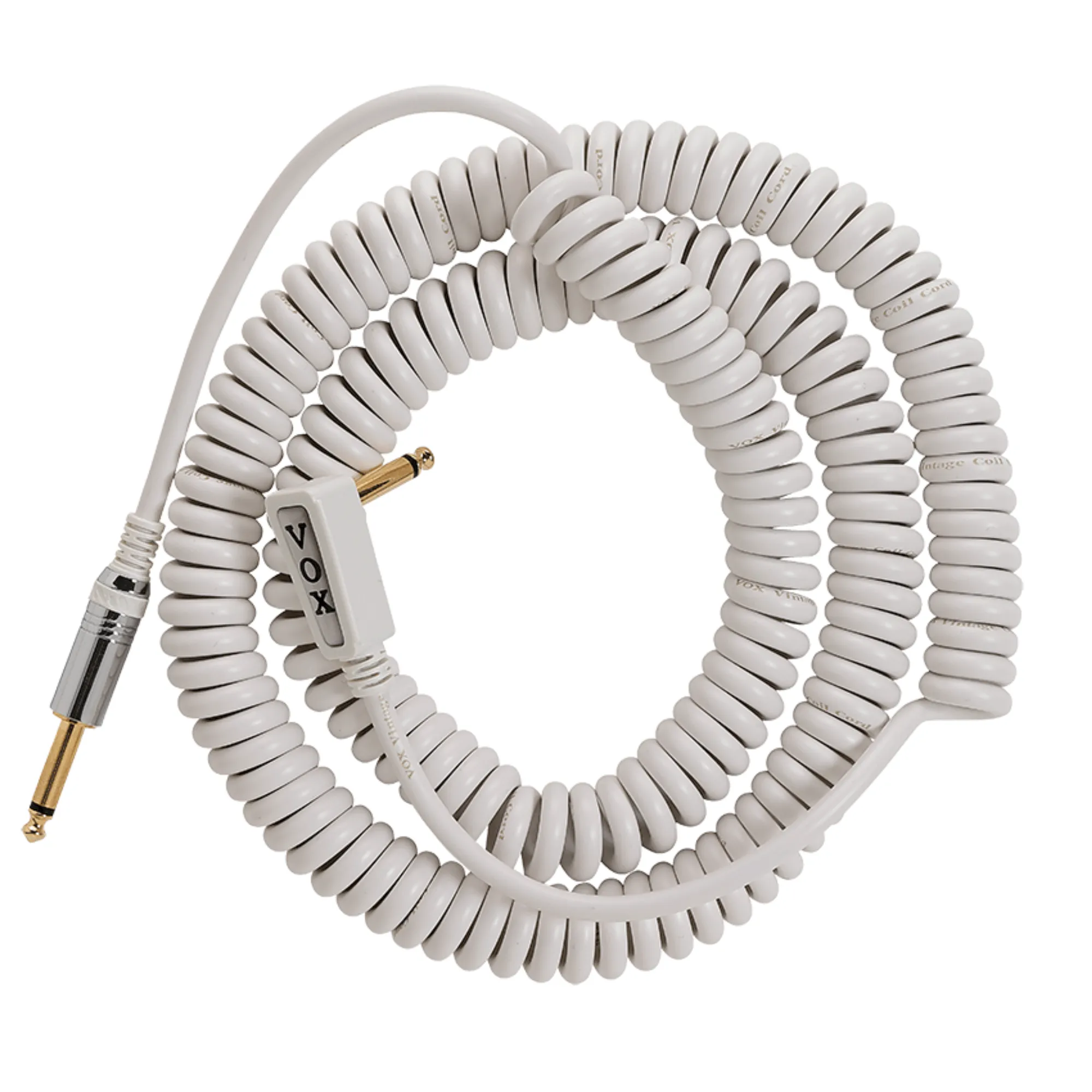 Vox 29.5 Foot Vintage Coil Cable, Straight/Right Angle, with Mesh Bag