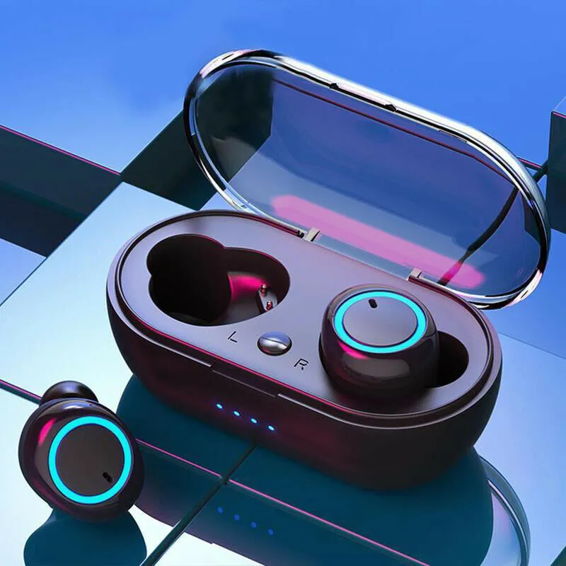 Waterproof Bluetooth 5.0 Wireless Earbuds Headphone Headset with Noise Cancelling