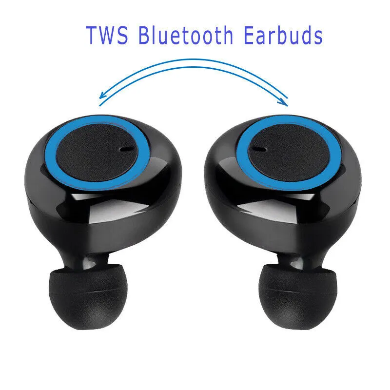 Waterproof Bluetooth 5.0 Wireless Earbuds Headphone Headset with Noise Cancelling