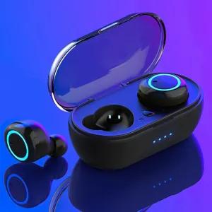 Waterproof Bluetooth 5.0 Wireless Earbuds Headphone Headset with Noise Cancelling