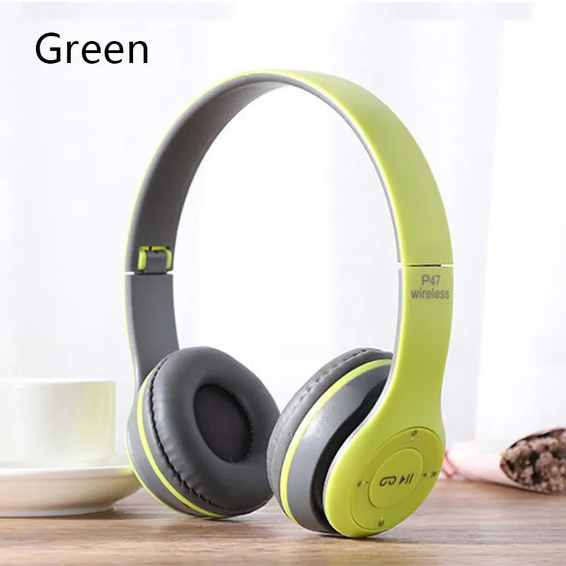 Wireless Headphones 5.0 Bluetooth Earphone with Memory TF Card Audifono Headset for iPhone Samsung Huawei Xiaomi Headphone
