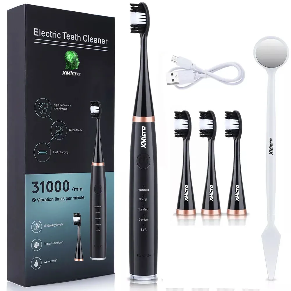 XMicro® Electric Toothbrush Ultra Whitening Results, Plaque Removal, Waterproof